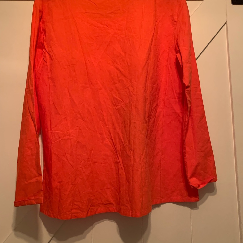 Cat staring at a fish womens button down blouse size large - Picture 5 of 5